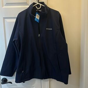 New with tags NWT Columbia Herald Square Softshell Jacket Navy size 3X